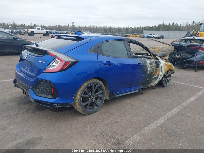 Vin: shhfk7g48hu301794, lot: 3002404, honda civic sport 20174