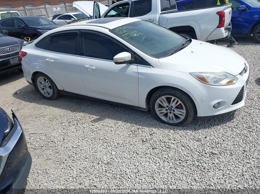 2012 Ford Focus 2.0 White Lot 111012605283 Vin 1FAHP3H29CL305253