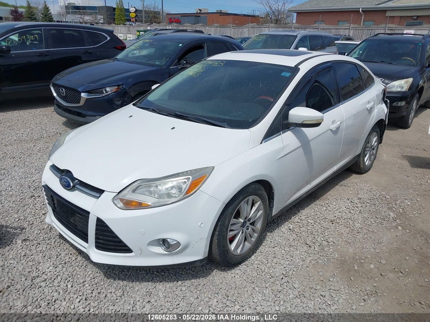 2012 Ford Focus 2.0 White Lot 111012605283 Vin 1FAHP3H29CL305253