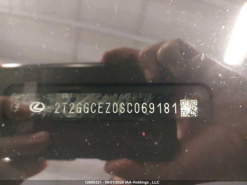 2025 Lexus Nx 350 VIN: 2T2GGCEZ0SC069181 Lot: 12605321