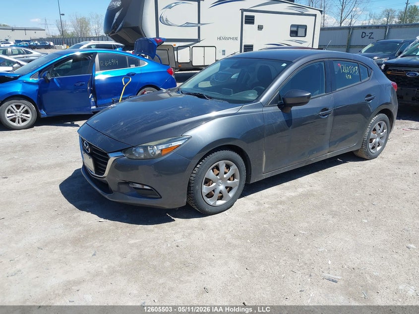 Vin: jm1bn1k74j1159609, lot: 3003354, mazda 3 sport 20182