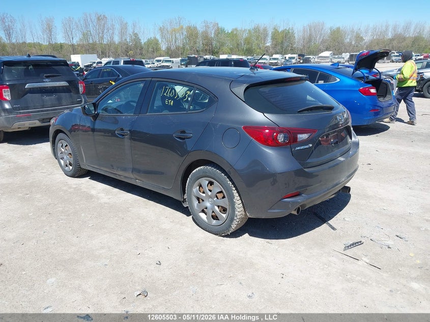 Vin: jm1bn1k74j1159609, lot: 3003354, mazda 3 sport 20183