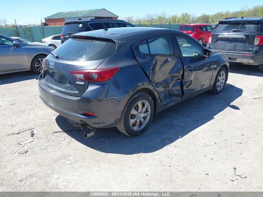 Vin: jm1bn1k74j1159609, lot: 3003354, mazda 3 sport 20184