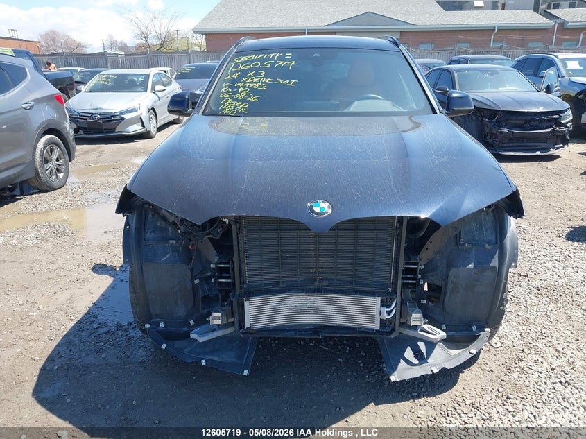 2024 BMW X3 xDrive30I VIN: 5UX53DP04R9V49783 Lot: 12605719