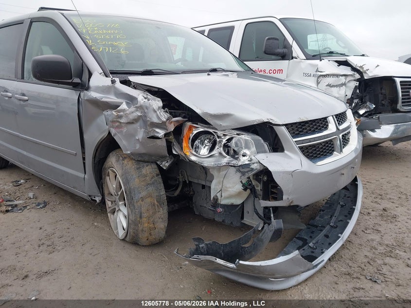 2017 Dodge Caravan 3.6 Grand Cvp/Sxt silver Lot 111012605778 Vin 2C4RDGBG6HR873770