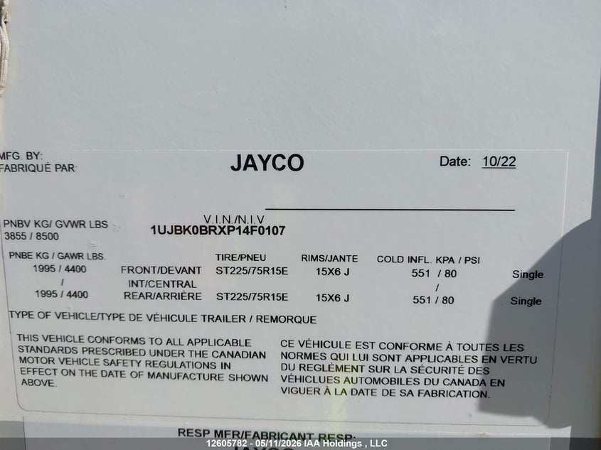2023 OTHER JAYCO TRAILER N/A