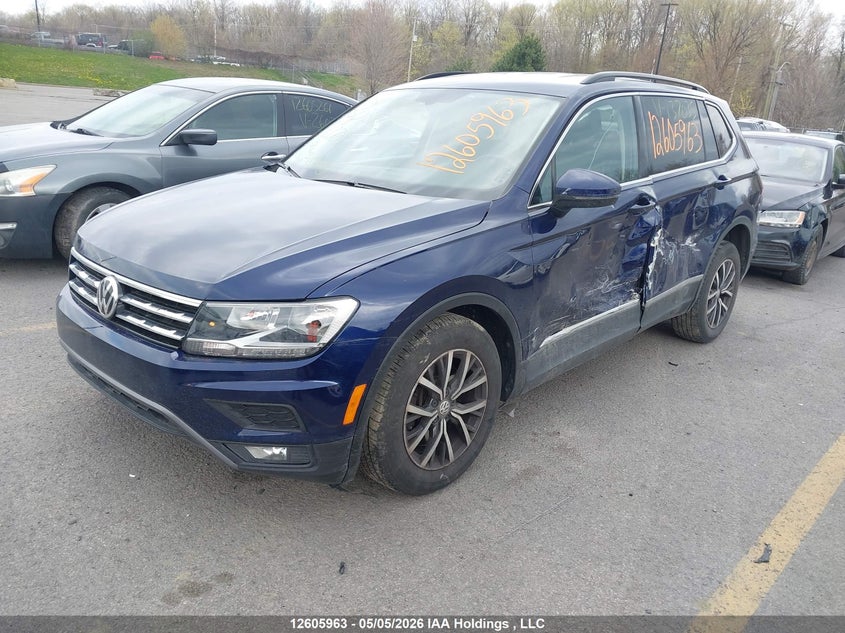 2021 Volkswagen Tiguan Comfortline/United, Лівий бік, IAAI, VIN 3VV2B7AX6MM137035 — фото 2