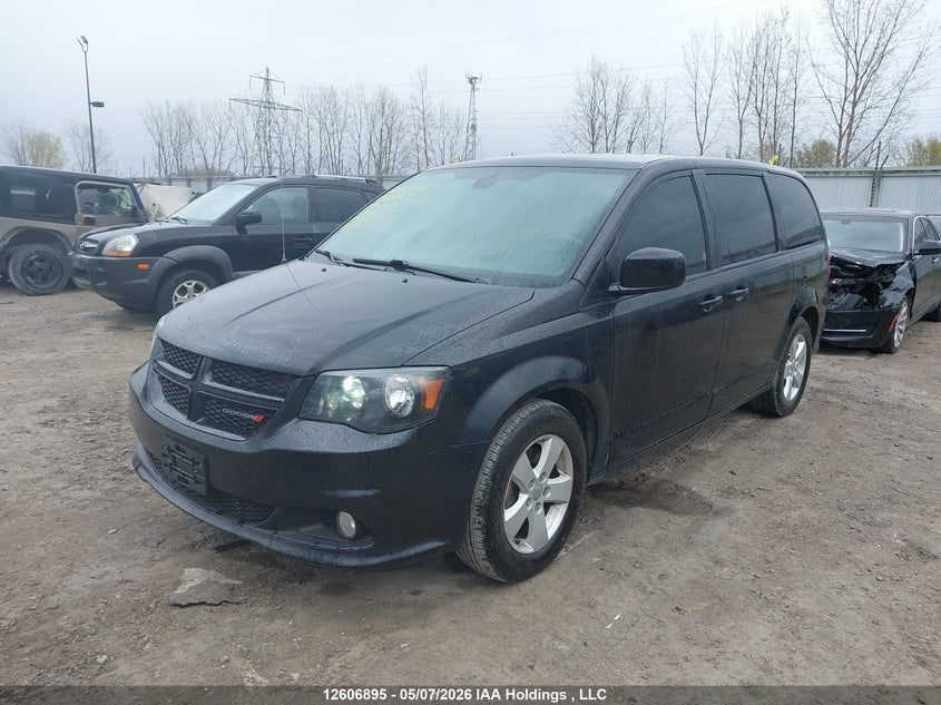 2C4RDGEG9KR779997 2019 Dodge Caravan 3.6 Grand Gt black