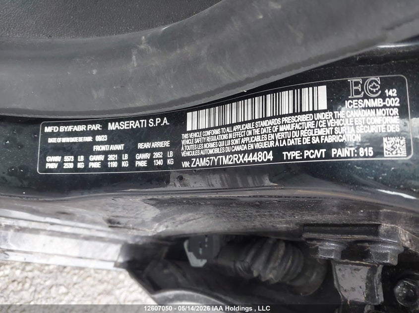 2024 MASERATI GHIBLI SEDAN 3.0L V6 N