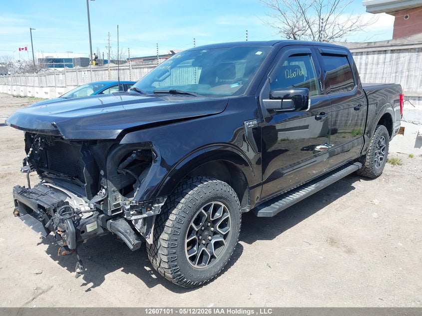 2021 Ford F-150 Lariat, Front, IAAI, VIN 1FTEW1EP5MKE08679 — photo 2