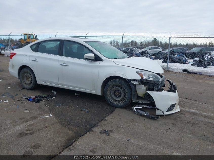 2018 Nissan Sentra 1.8 S/1.8 Sv/1.8 Sv Midnight Edition, Удар спереду, IAAI, VIN 3N1AB7AP8JY320681
