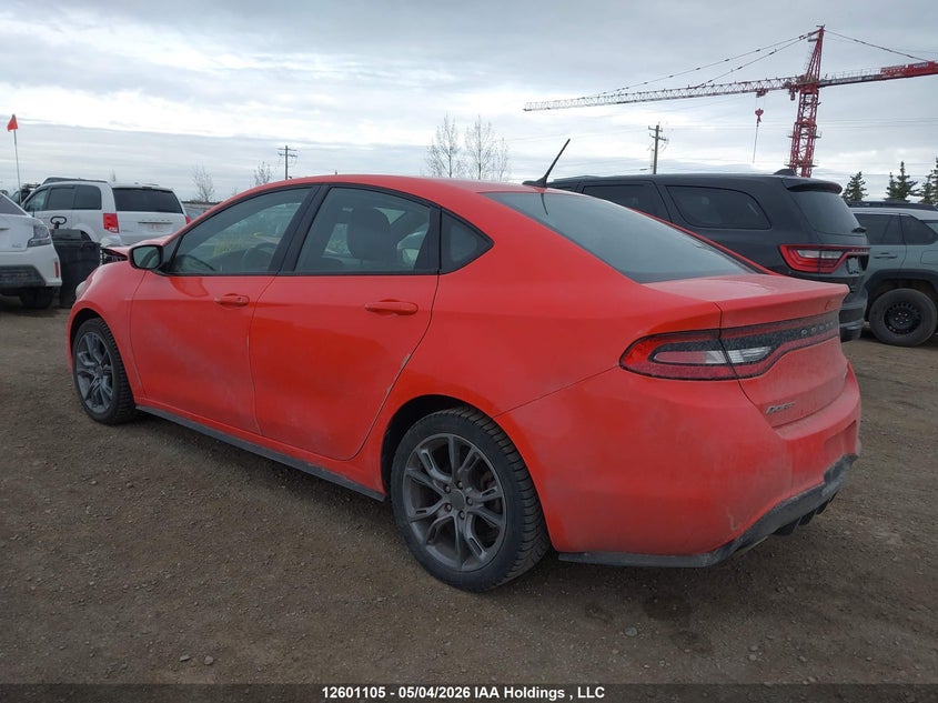 Vin: 1c3cdfbb2gd733001, lot: 3005433, dodge dart sxt 20163