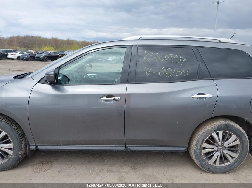 2018 Nissan Pathfinder 3.5 S/Sv/Sl/Platinum grey Lot 111012607424 Vin 5N1DR2MM3JC618103