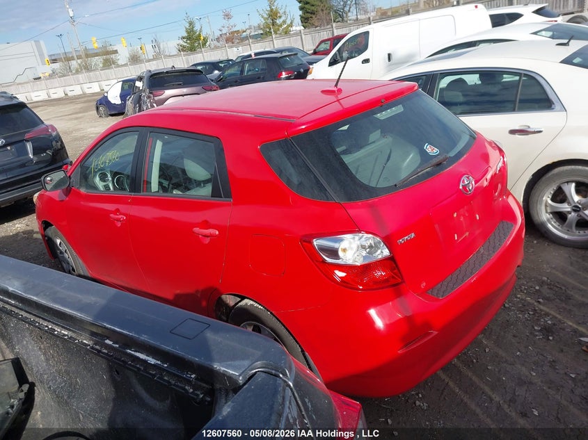 Vin: 2t1ku4ee7ac477797, lot: 3005643, toyota corolla matrix 20103