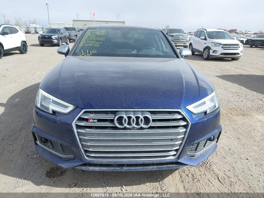 2018 Audi S4 3.0T Technik VIN: WAUC4AF42JA003332 Lot: 12607615