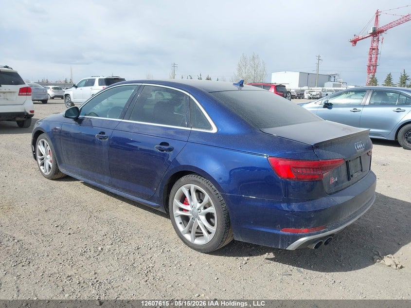 Vin: wauc4af42ja003332, lot: 3005703, audi s4 3.0t technik 20183