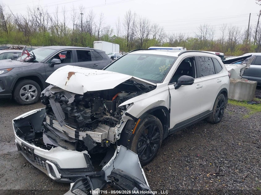 2025 Honda Cr-V Touring Hybrid, Front, IAAI, VIN 2HKRS6H94SH223395 — photo 2