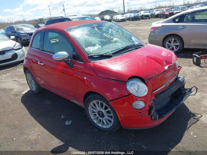 Vin: 3c3cffer8ct303576, lot: 3006377, fiat 500 lounge 20121