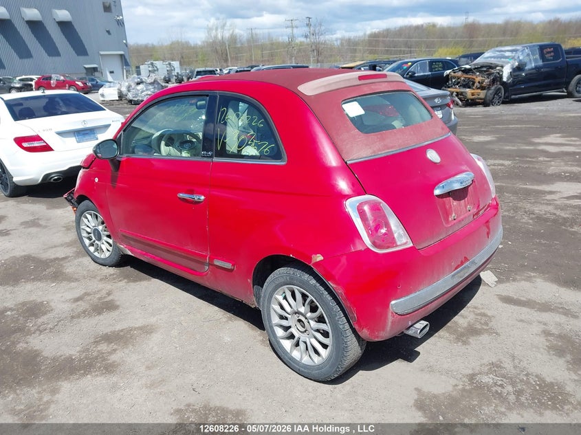 Vin: 3c3cffer8ct303576, lot: 3006377, fiat 500 lounge 20123