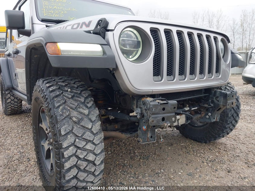 2018 Jeep Wrangler Unlimited Rubicon VIN: 1C4HJXFGXJW104393 Lot: 12608410