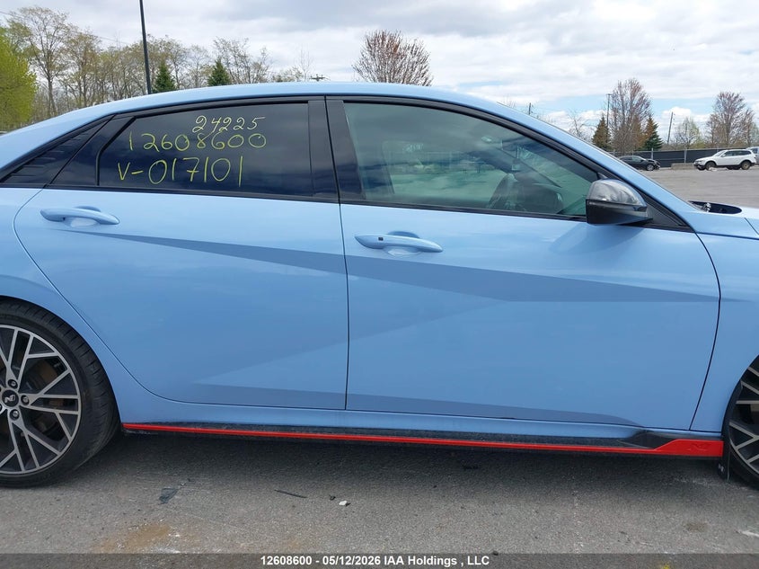 2023 Hyundai Elantra N VIN: KMHLW4AKXPU017101 Lot: 12608600
