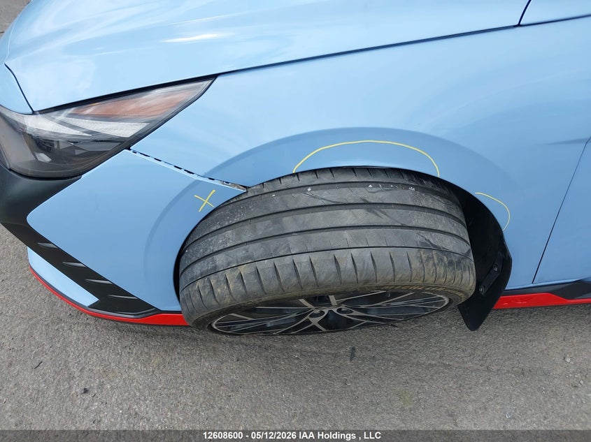 2023 Hyundai Elantra N VIN: KMHLW4AKXPU017101 Lot: 12608600