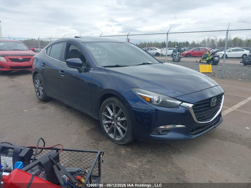 Vin: jm1bn1w37j1170336, lot: 3006952, mazda 3 grand touring 2018 img_1
