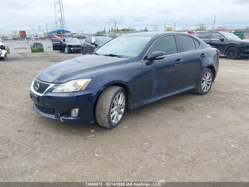2009 Lexus IS, Rear, IAAI, VIN JTHCK262992029654 — photo 2