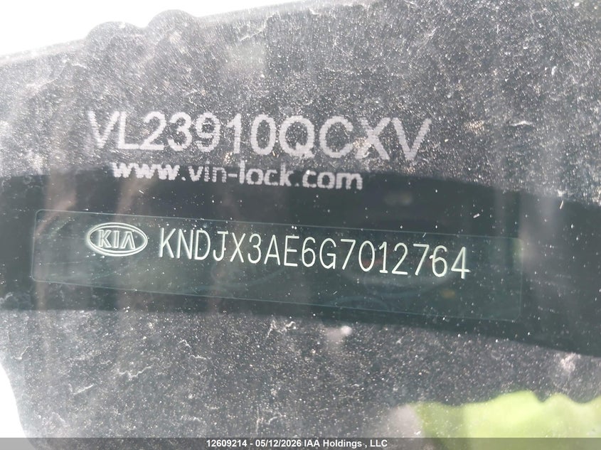 2016 Kia Soul Ev Luxury VIN: KNDJX3AE6G7012764 Lot: 12609214