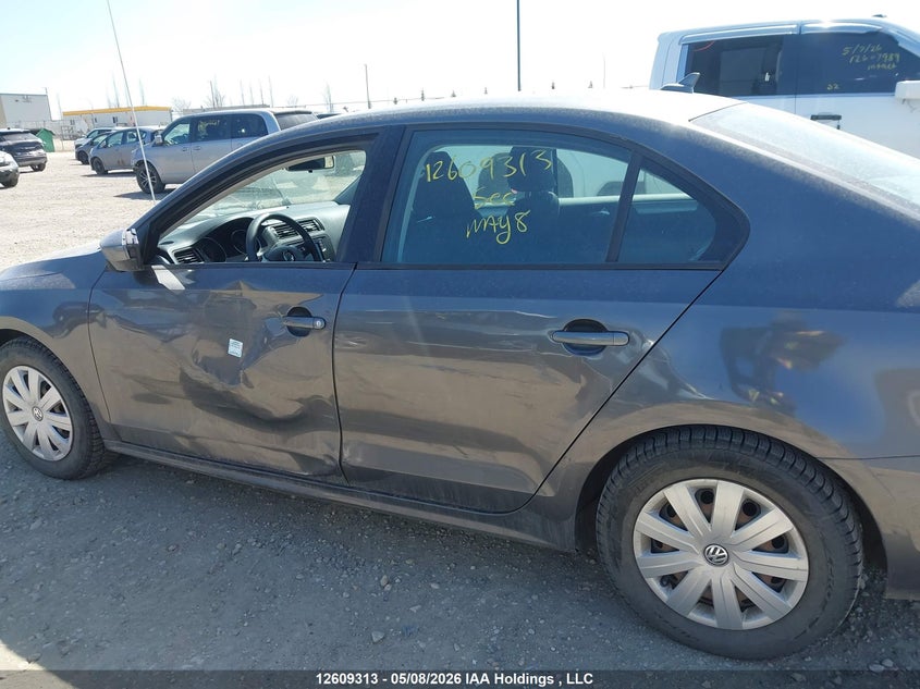 2017 Volkswagen Jetta 1.4 Tsi Trendline+ VIN: 3VW2B7AJ1HM322834 Lot: 12609313