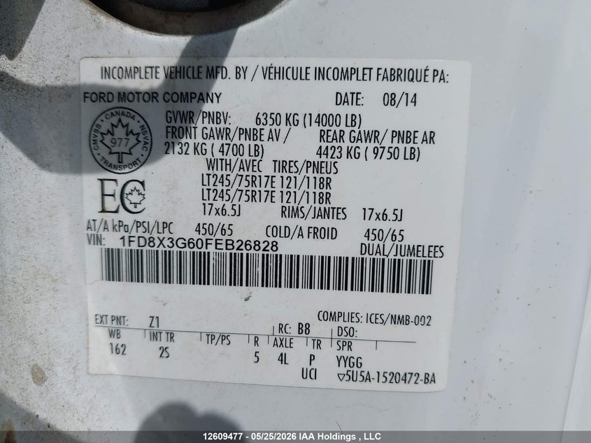2015 FORD F350 PICKUP 6.2L V-8 VVT, 316HP