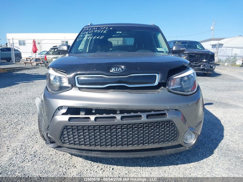 2014 Kia Soul 2.0 Ex/Ex+/Ex+ Eco grey Lot 111012609516 Vin KNDJP3A57E7081668