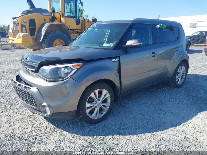 2014 Kia Soul 2.0 Ex/Ex+/Ex+ Eco grey Lot 111012609516 Vin KNDJP3A57E7081668