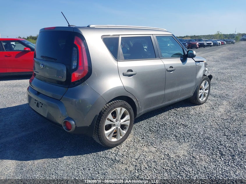 2014 Kia Soul 2.0 Ex/Ex+/Ex+ Eco grey Lot 111012609516 Vin KNDJP3A57E7081668
