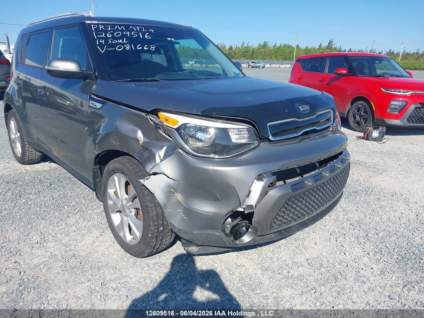 2014 Kia Soul 2.0 Ex/Ex+/Ex+ Eco grey Lot 111012609516 Vin KNDJP3A57E7081668