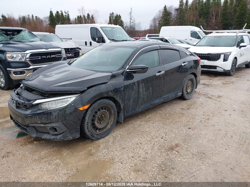 Vin: 2hgfc1f94gh105936, lot: 3008014, honda civic touring 20162