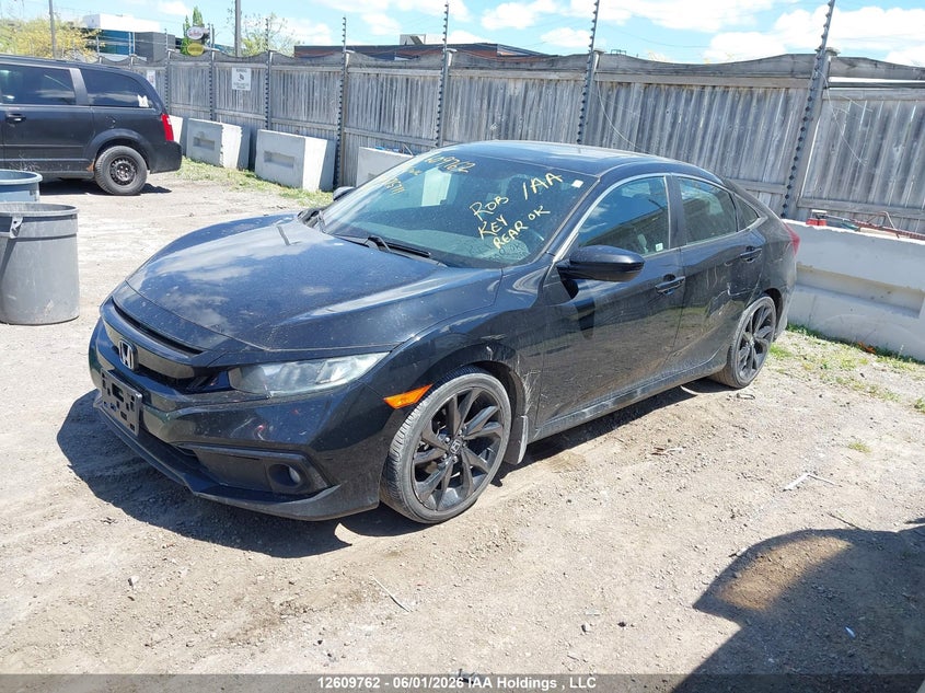 Vin: 2hgfc2f84kh015711, lot: 3008064, honda civic sport 20192