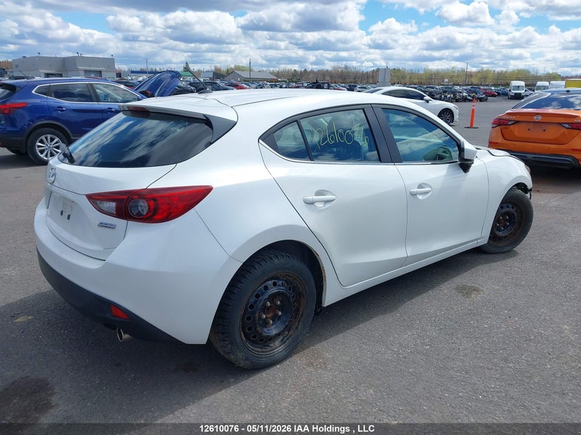 Vin: 3mzbm1l76gm286081, lot: 3008451, mazda 3 touring 20164