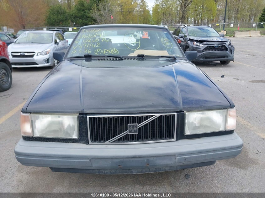 1990 Volvo 740 VIN: YV1FX8743L3491142 Lot: 12610190