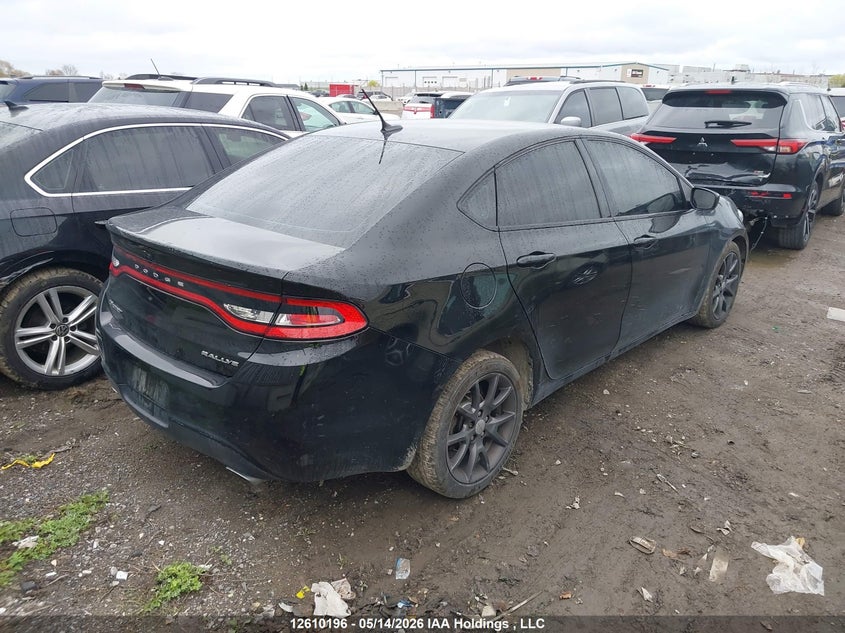 Vin: 1c3cdfbb7gd570250, lot: 3008580, dodge dart sxt 20164