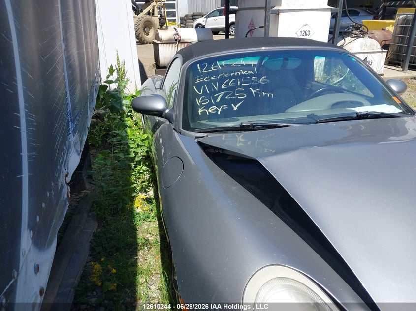 2002 Porsche Boxster S VIN: WP0CB29862U661586 Lot: 12610244