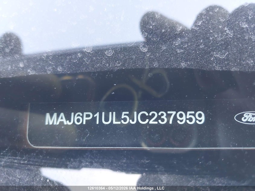 2018 Ford Ecosport Se VIN: MAJ6P1UL5JC237959 Lot: 12610364