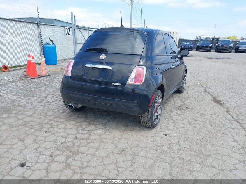 Vin: 3c3cffar1ft500793, lot: 3008971, fiat 500 pop 20154