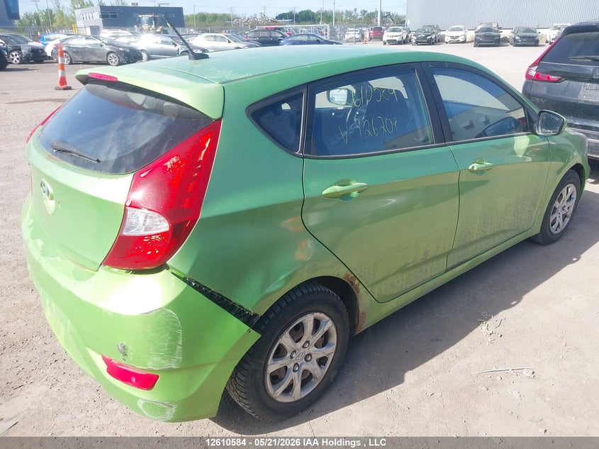 Vin: kmhct5aexdu126209, lot: 3008975, hyundai accent gls/gs 20134