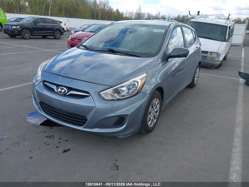 2017 HYUNDAI ACCENT HATCHBACK 1.6L I-4 DI, DOHC, VVT, 137HP