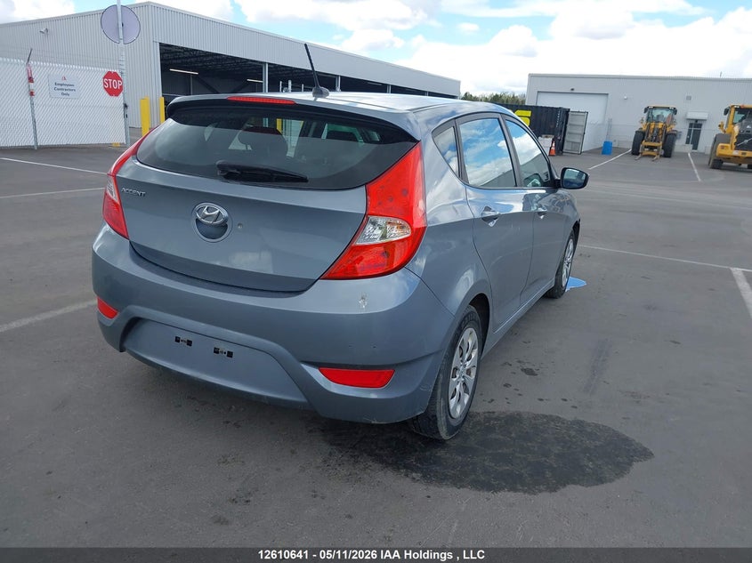 2017 HYUNDAI ACCENT HATCHBACK 1.6L I-4 DI, DOHC, VVT, 137HP