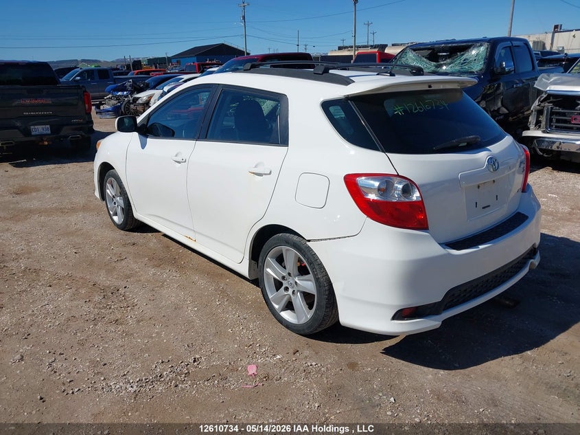 Vin: 2t1le4ee4cc021650, lot: 3009133, toyota corolla matrix s 20123