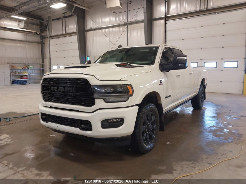 2023 Ram 2500 6.7 Limited White Lot 111012610816 Vin 3C6UR5TL5PG584600