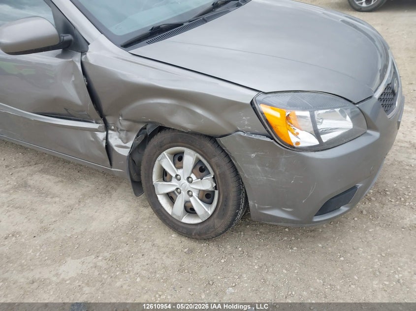2010 Kia Rio 1.6 Ex/Ex Convenience/Ex-Convenience silver Lot 111012610954 Vin KNADH4B30A6622943