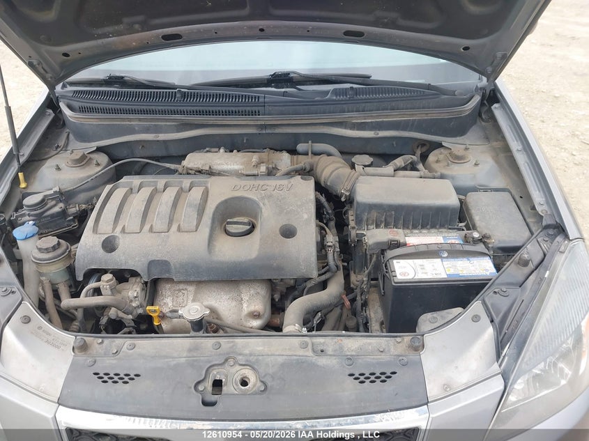2010 Kia Rio 1.6 Ex/Ex Convenience/Ex-Convenience silver Lot 111012610954 Vin KNADH4B30A6622943